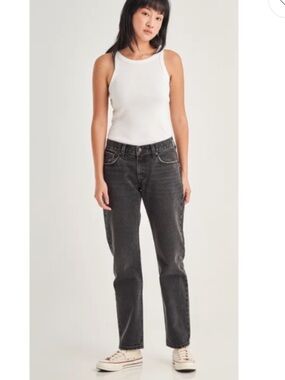 Levis Middy Straight Grey 23